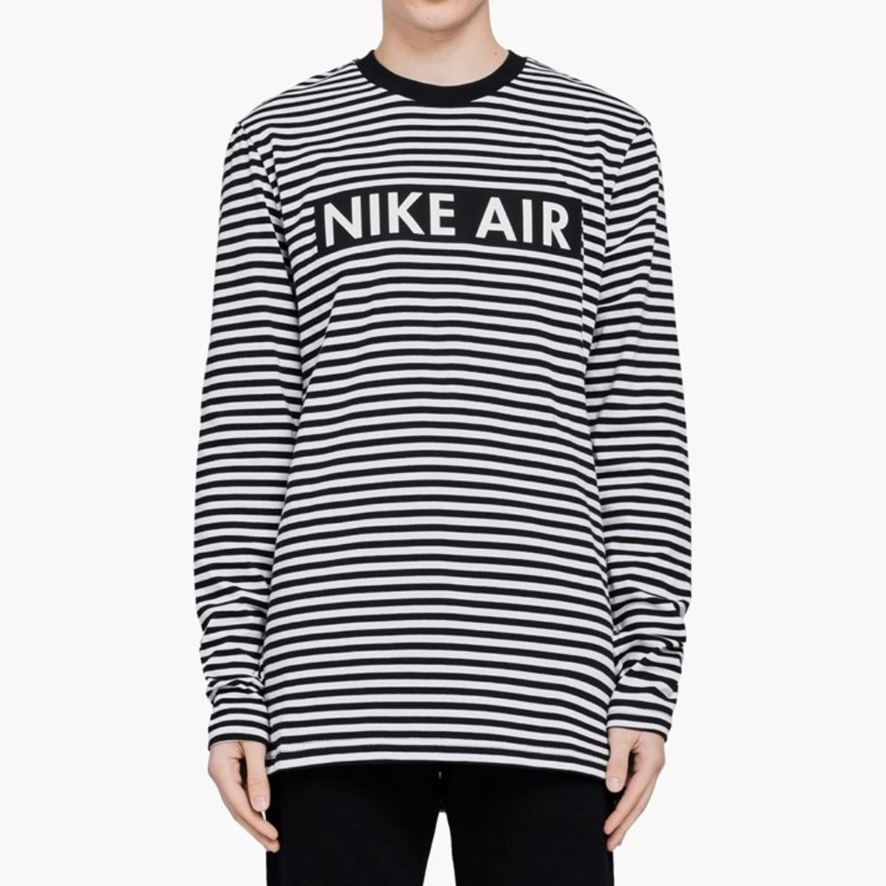 Nike Air Long Sleeve Stripe Cotton  Shirt